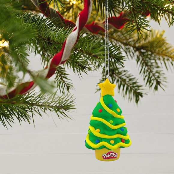 New! Play-Doh Christmas Tree Hallmark Keepsake Ornament 2022 Hasbro Toy Dough - Picture 5 of 5